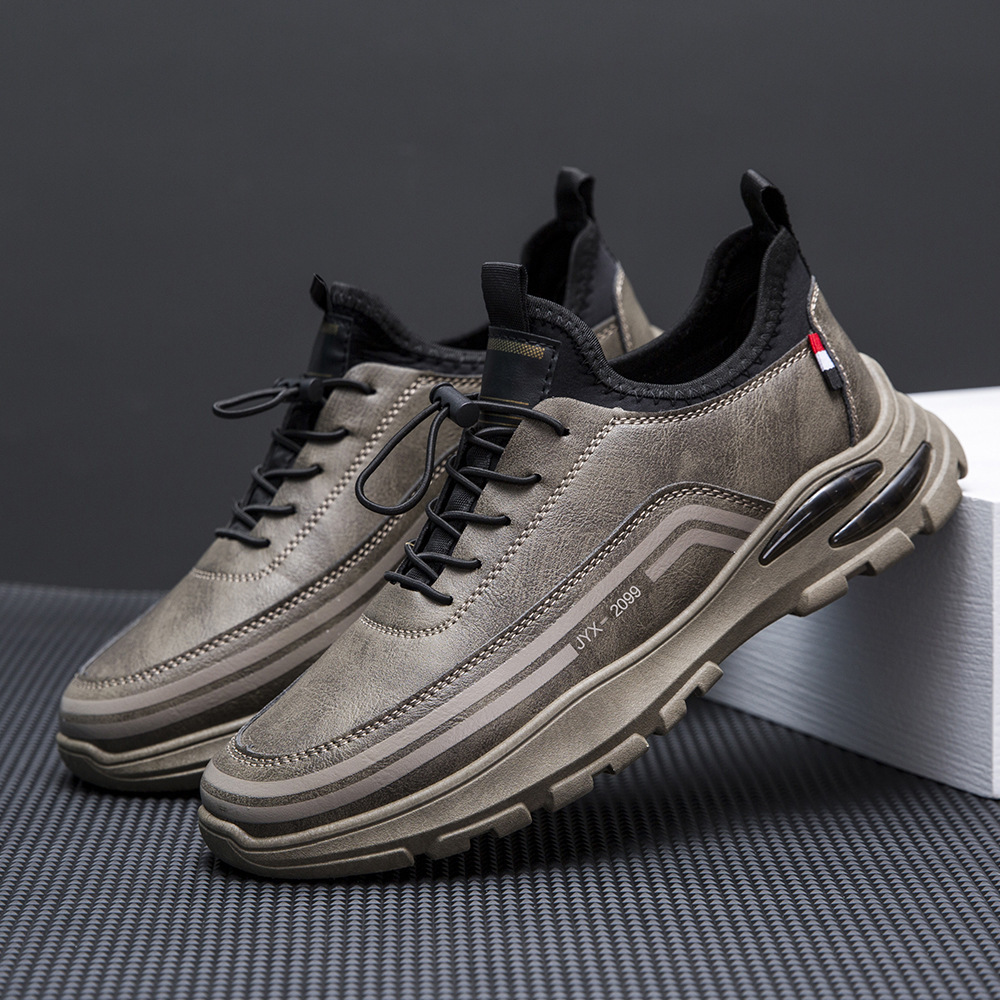 AirStep Luxe: Men's Easy-Wear Leather Ortho Sneakers