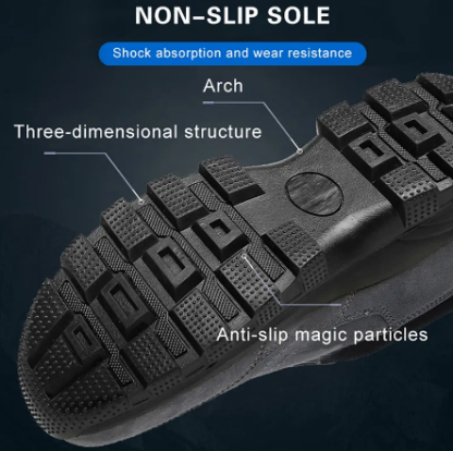 🔥Bestseller - Men Outdoor Waterproof Leather Suede Shoes Casual Walking Hiking Shoes