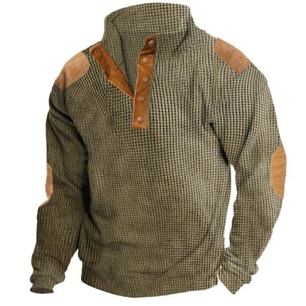 Men's Outdoor Casual Stand Collar Long Sleeve Sweatshirt