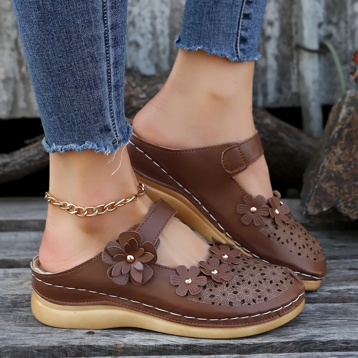 🔥LAST DAY PROMOTION 50% OFF -Women's Casual Wedge Orthopedic Slippers