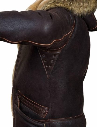 JACKET PILOT FROM SHEEPSKIN B-7 ARCTIC PARKA ART.208[FREE SHIPPING TODAY]