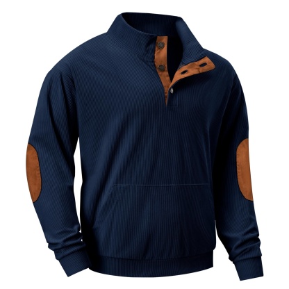 🔥Autumn and Winter Pre-sale🔥Men's Casual Long Sleeve Stand Collar Pullover Sweater