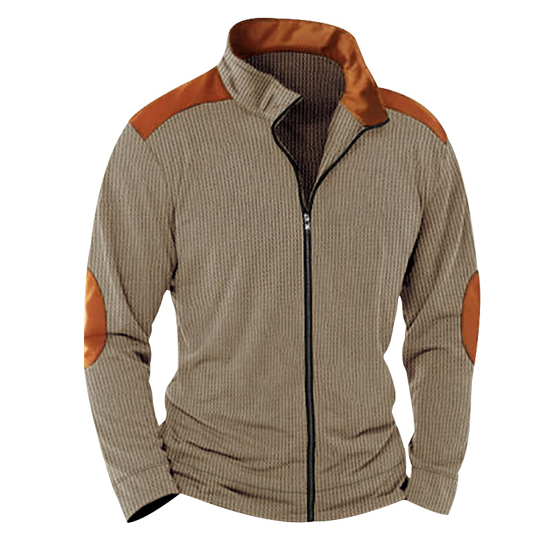 Men's Outdoor Casual Half Zip Long Sleeve Sweater