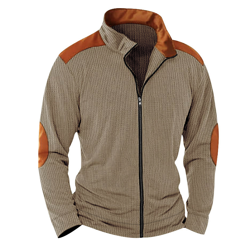 Men's Outdoor Casual Half Zip Long Sleeve Sweater