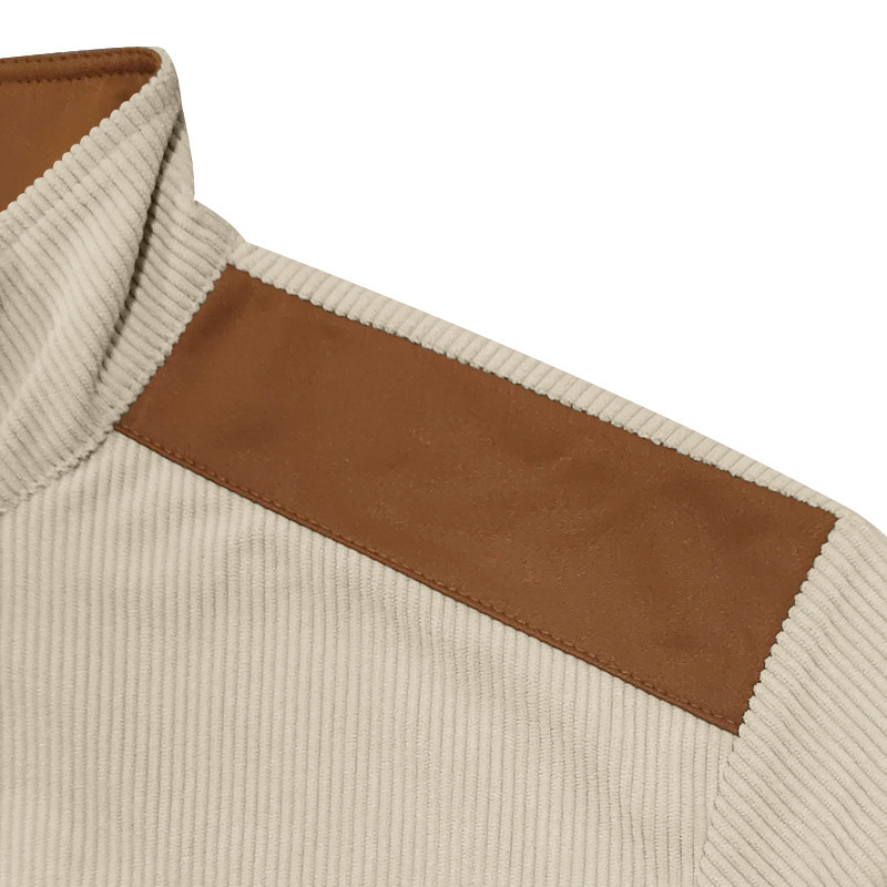 Men's Outdoor Casual Half Zip Long Sleeve Sweater