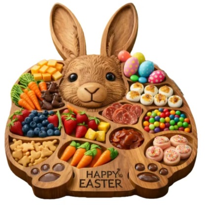 🐮 Highland Cow Wooden Charcuterie Board