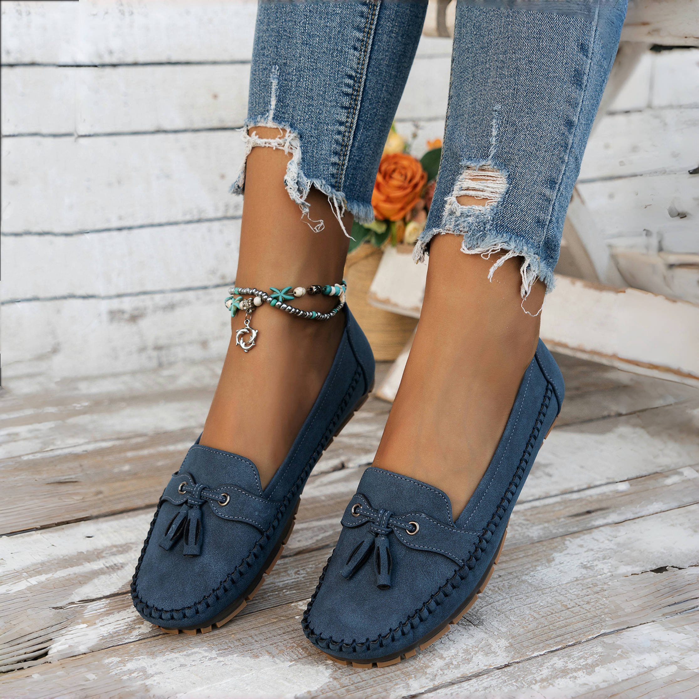 🔥Best Seller-Last Day Sale 60% OFF🔥Women's Leather Moccasins( Buy 2 Free Shipping )