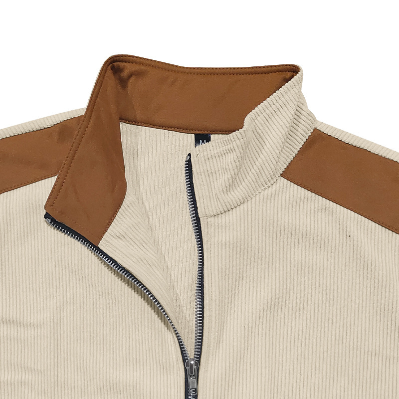 Men's Outdoor Casual Half Zip Long Sleeve Sweater