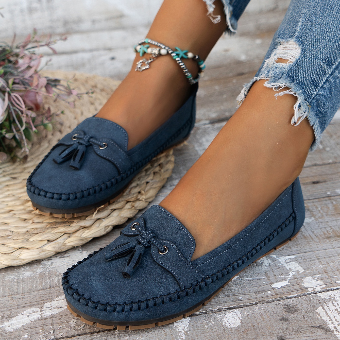 🔥Best Seller-Last Day Sale 60% OFF🔥Women's Leather Moccasins( Buy 2 Free Shipping )