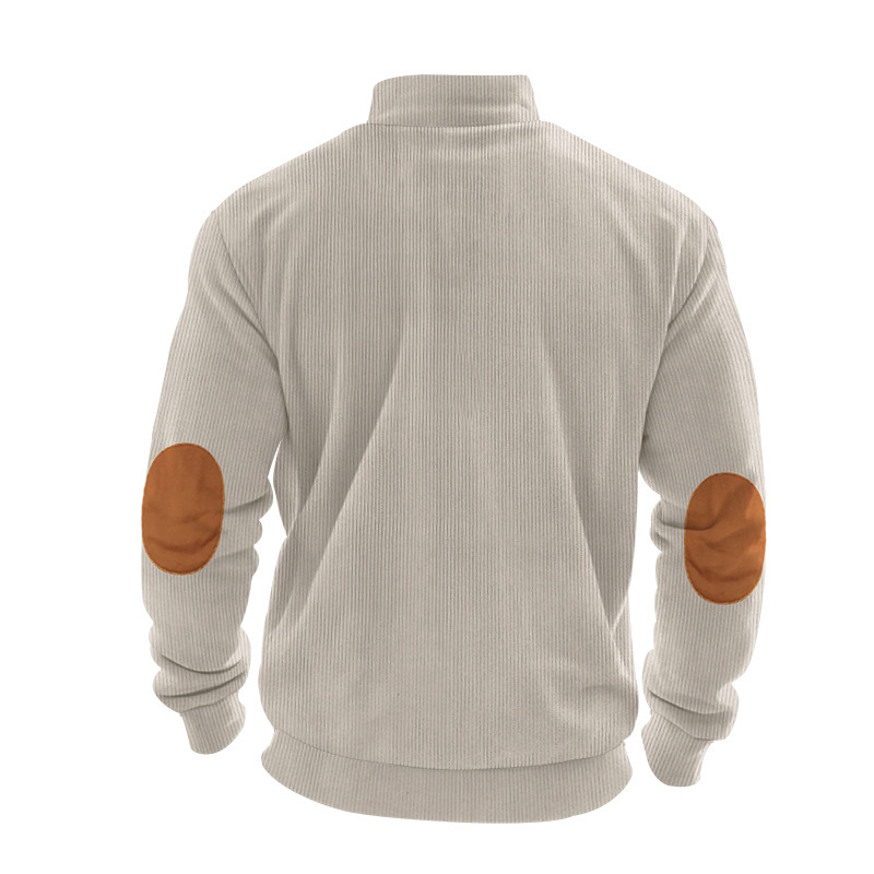 Men's Outdoor Casual Half Zip Long Sleeve Sweater