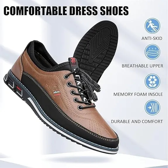 ⏰Limited Time Sale 70% OFF-Men’s Handmade Premium Leather Shoes - Professionally Endorsed for All-Day Comfort