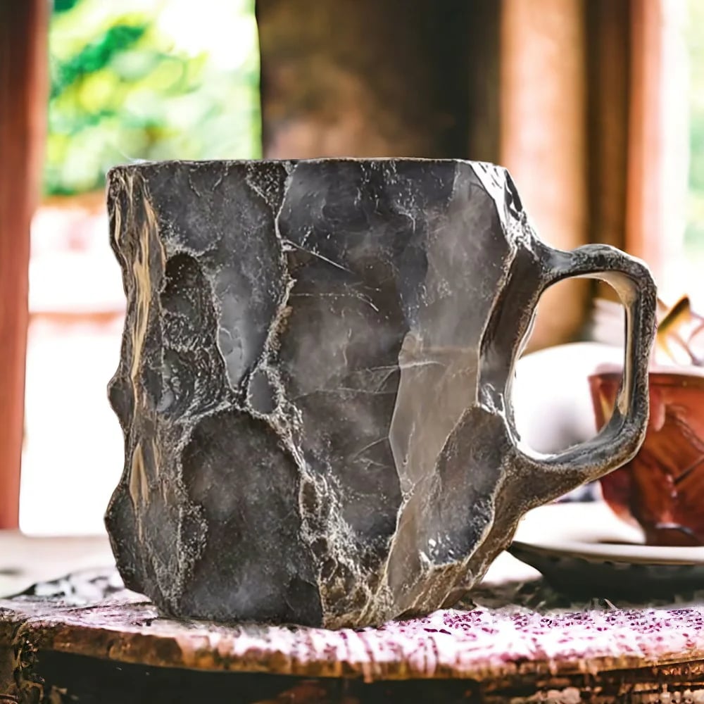 Grey 🎁 Last day 49% OFF -2024 New Mineral Crystal Coffee Mugs
