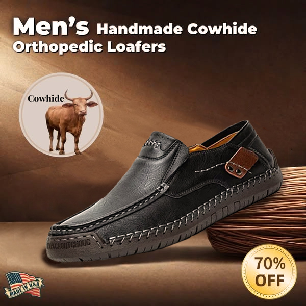 ⏰New Year sale 70% OFF 🔥 Men's Handmade Genuine Leather Slip-On Loafers