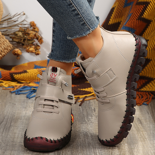 Women's Velcro Comfortable Casual Soft Sole Non-slip Ankle Boots
