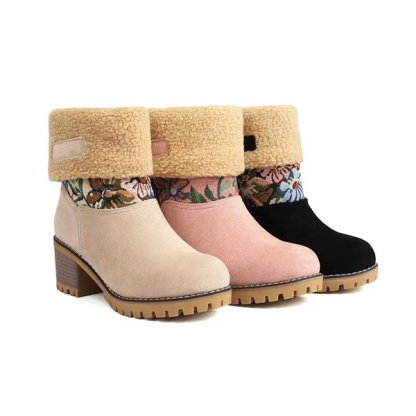 Women's Comfortable Winter Fur Warm Snow Boots
