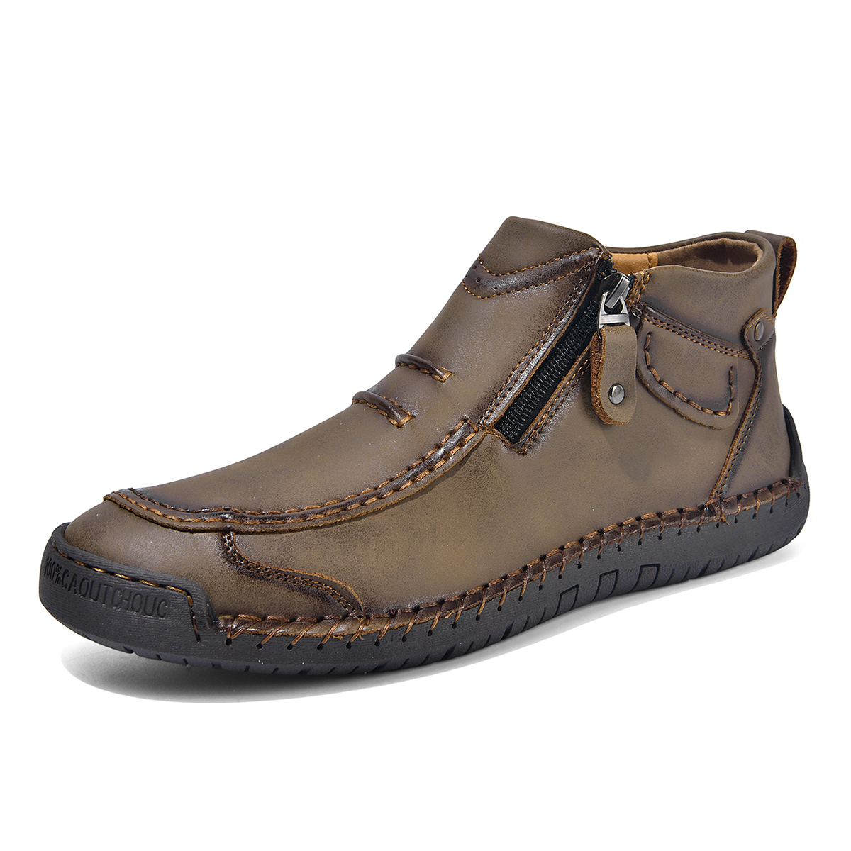 ⏰ Limited-Time 70% OFF – Men’s Handmade Leather Driving Boots | Wide T