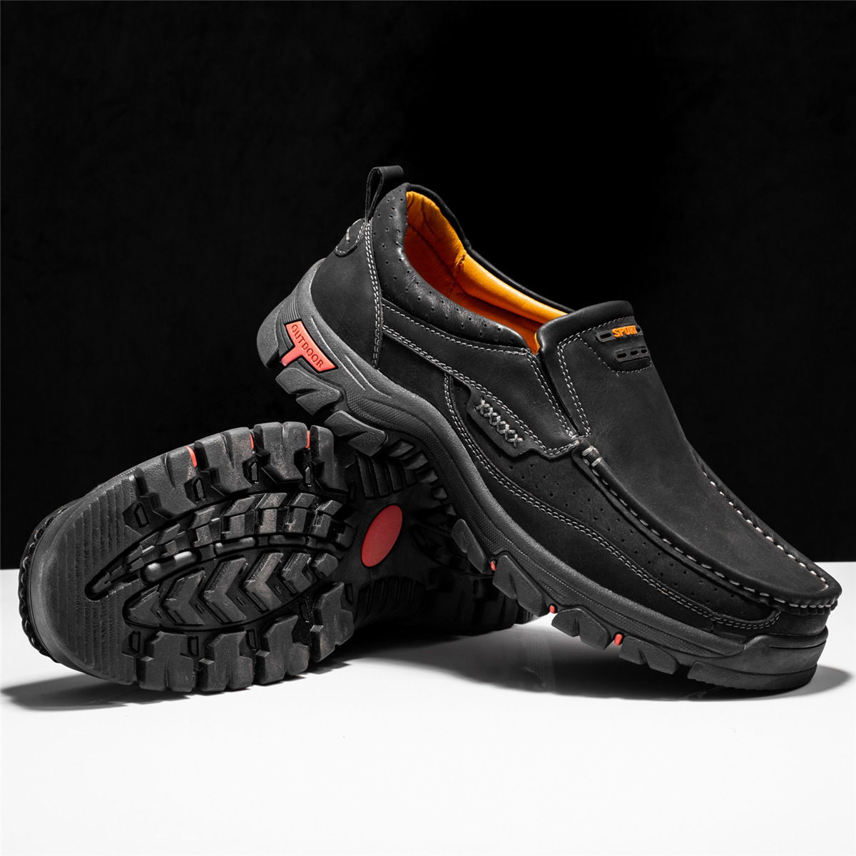 (🔥New Year Clearance sale - 50% OFF) Men's Non-slip Walking Leather Lightweight Breathable Casual Loafers