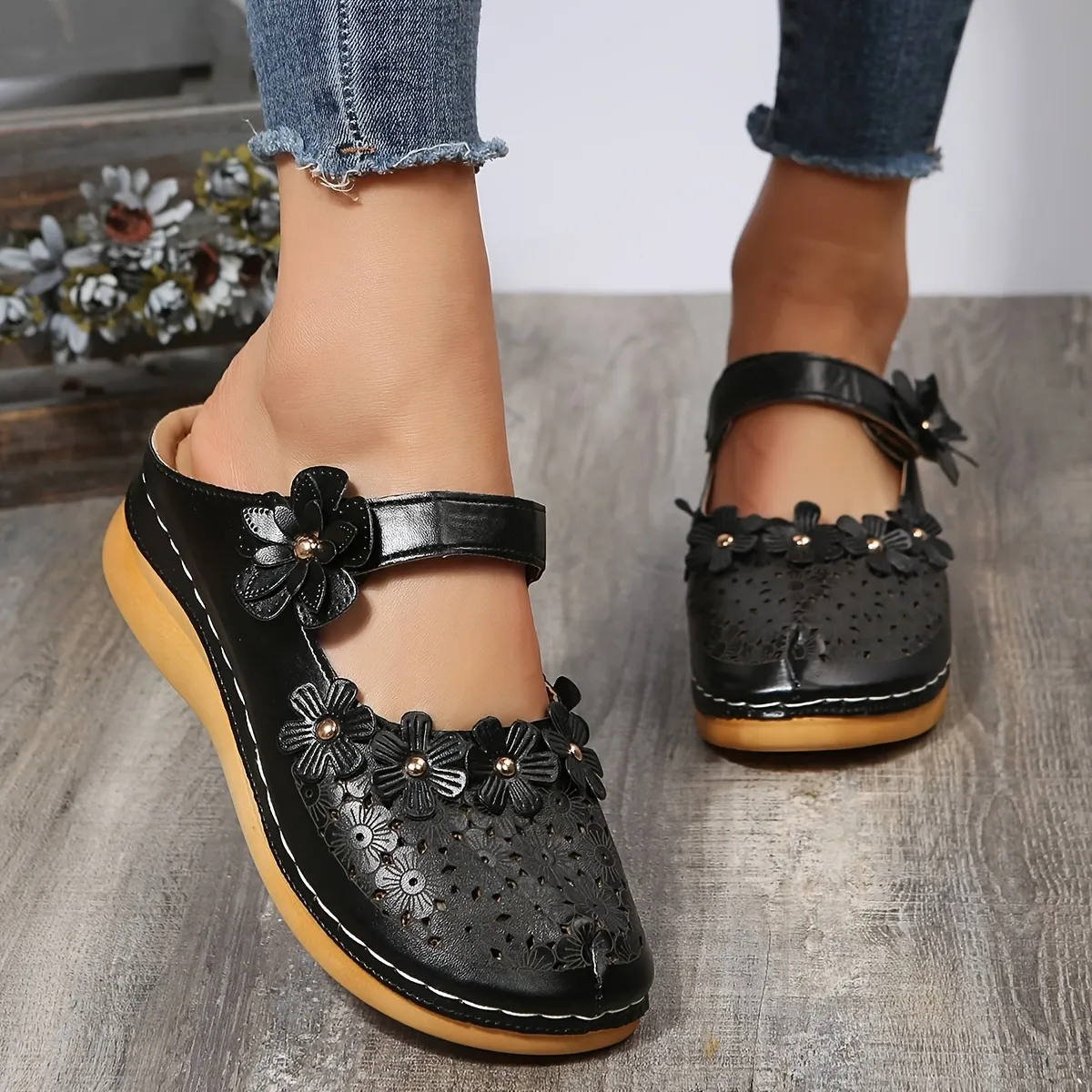 🔥LAST DAY PROMOTION 50% OFF -Women's Casual Wedge Orthopedic Slippers