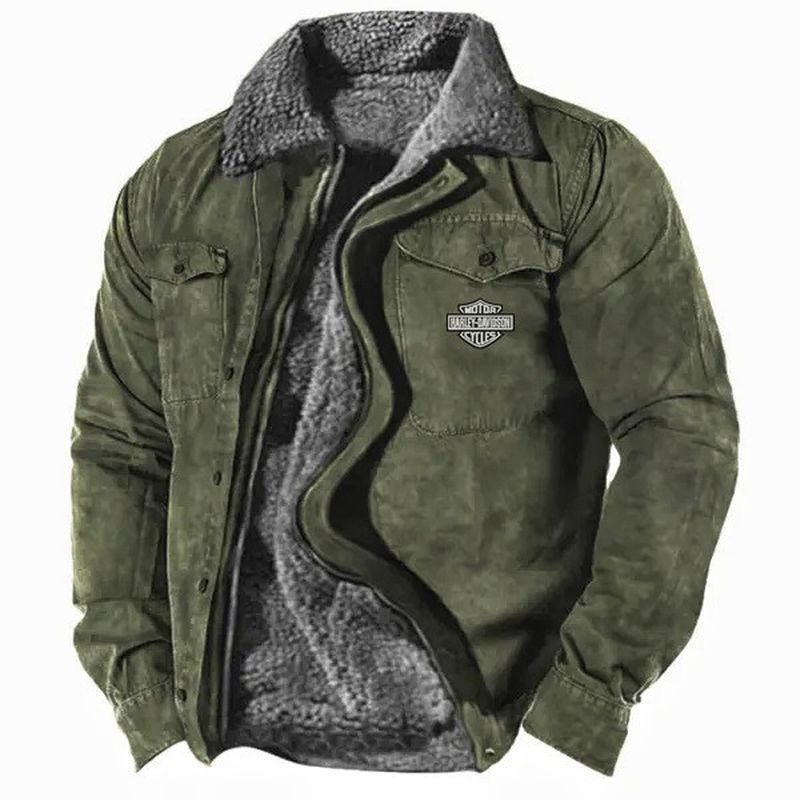 🔥Only Today Free Shipping🔥Men's Winter Coat Winter Work Jackets Plush Fleece Warm Lining Zipper Tactical Outdoor Comfort Jacket