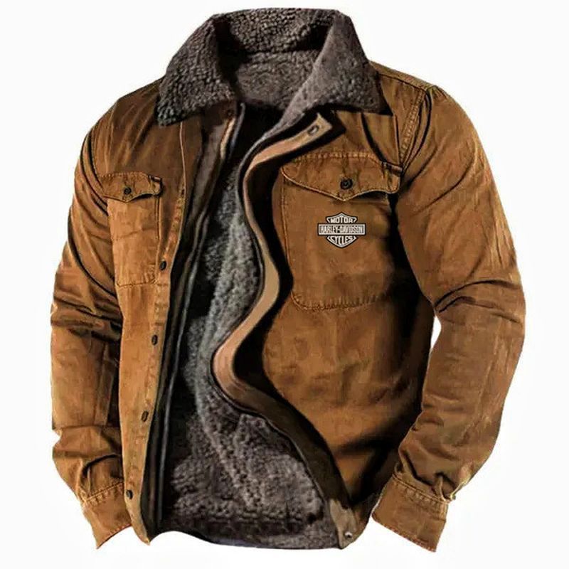 🔥Only Today Free Shipping🔥Men's Winter Coat Winter Work Jackets Plush Fleece Warm Lining Zipper Tactical Outdoor Comfort Jacket