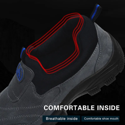 🔥Bestseller - Men Outdoor Waterproof Leather Suede Shoes Casual Walking Hiking Shoes