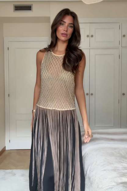 Fashionable Asymmetrical Elastic Waist Wide-Leg Pants