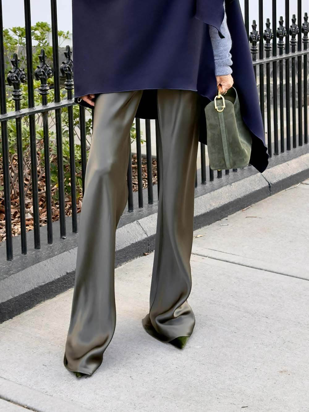 Casual Satin Drape Pants