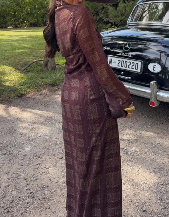 Geometric Print Halter Neck Top and Wide Leg Pants Matching Set [erp-image:e452659062bd08605730e7d1]
