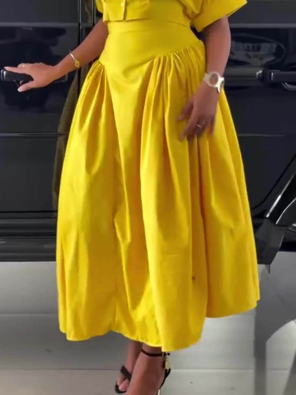 Casual Short Sleeve Cropped Top