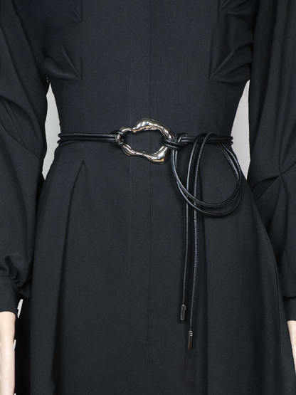Simple And Versatile Leather Waist Rope