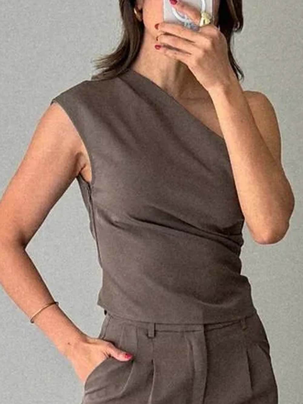 Asymmetric One-Shoulder Top