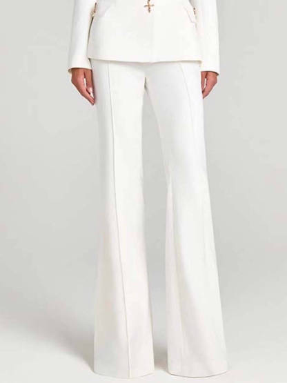 Fashion Casual Long-Sleeve Button Detailing Blazer