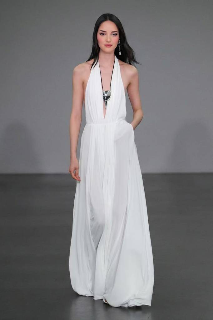 Vacation-style Halter-Neck Backless Maxi Dress