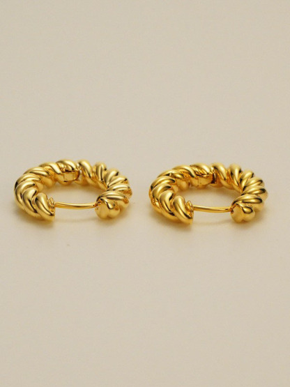 Twisted U-shaped Earrings