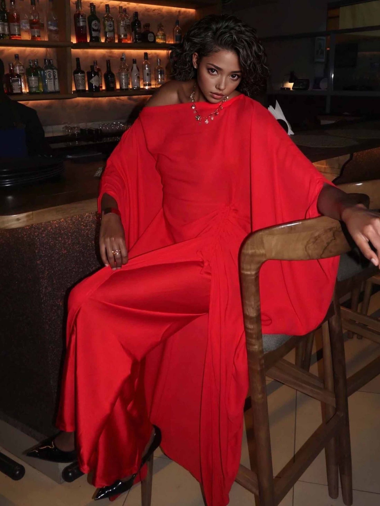 Exquisite Strapless Drawstring Two-piece Set