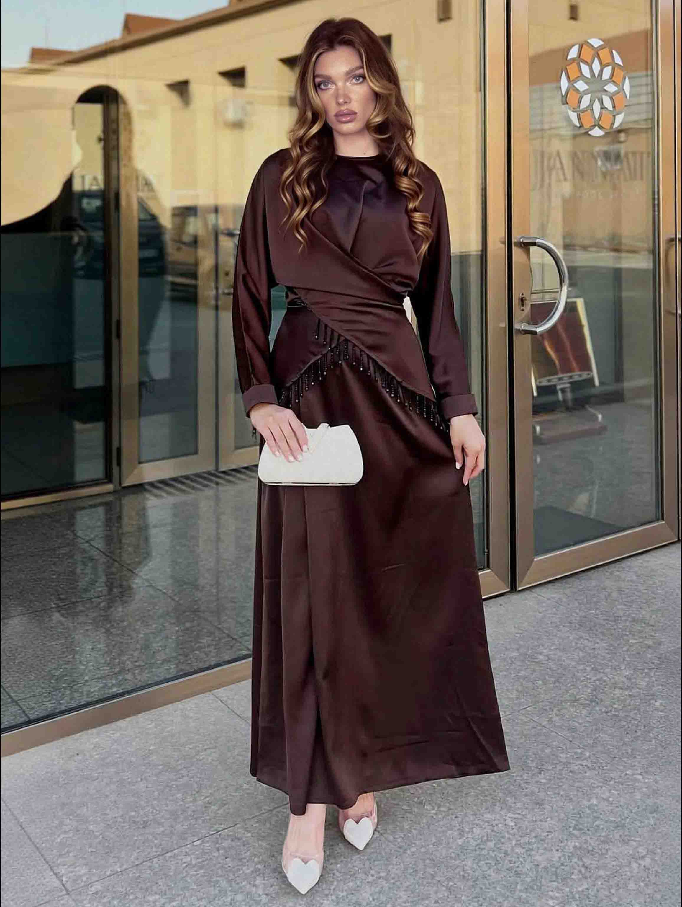 Long-Sleeved Pullover Dress Set
