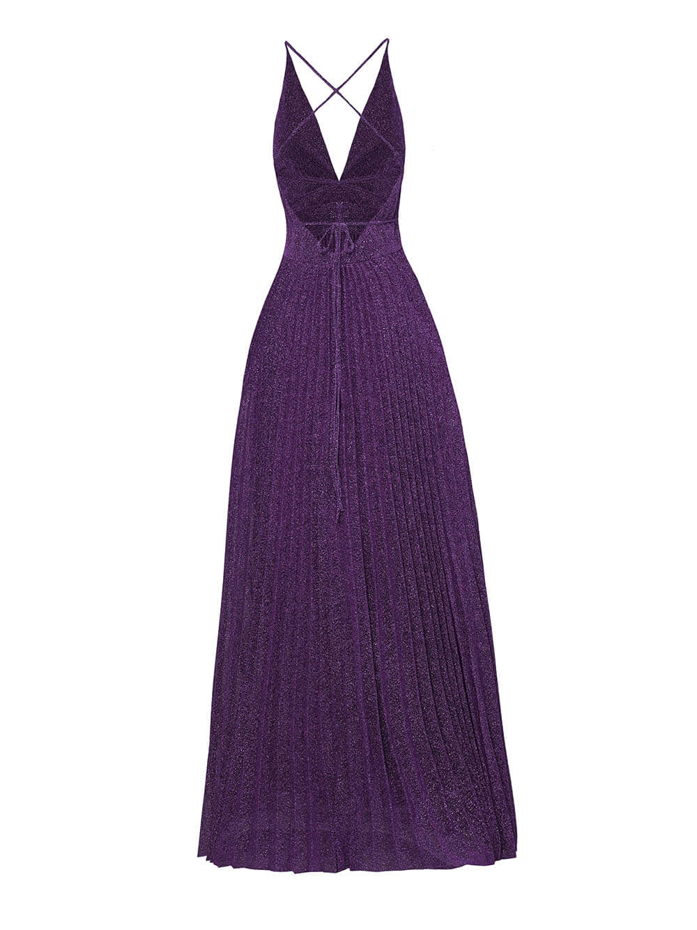 Elegant Sequin V-Neck Ruched Backless Maxi Dress