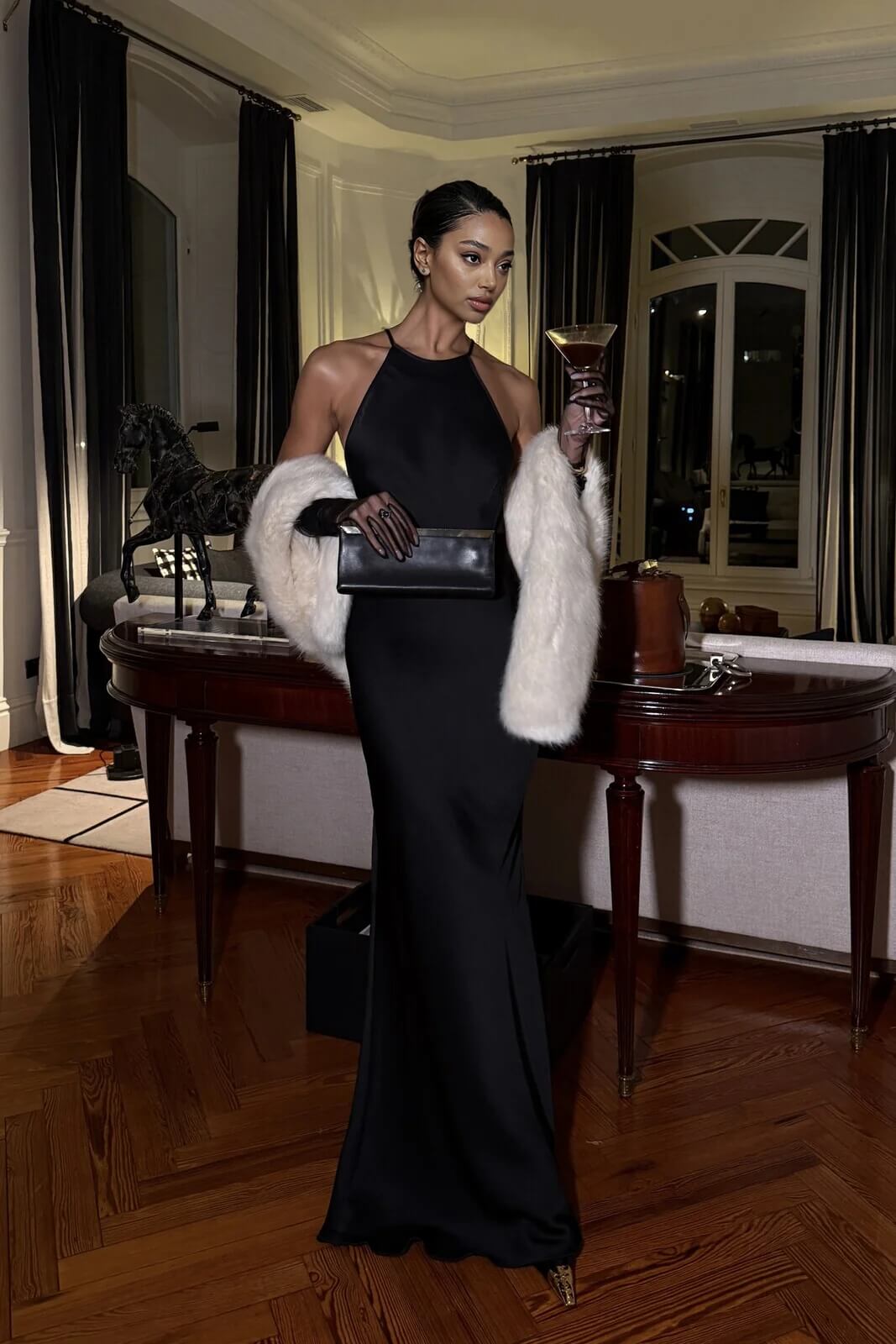 Exquisite Backless Spaghetti Strap Maxi Dress