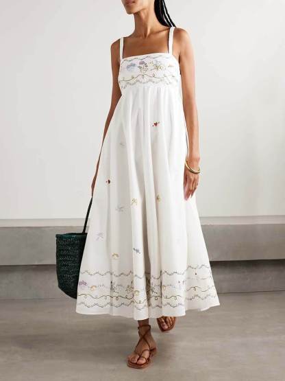 Casual Unique Ruffled Printed Maxi Dress