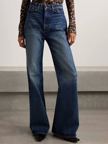Modern High-Waisted Flare Jeans