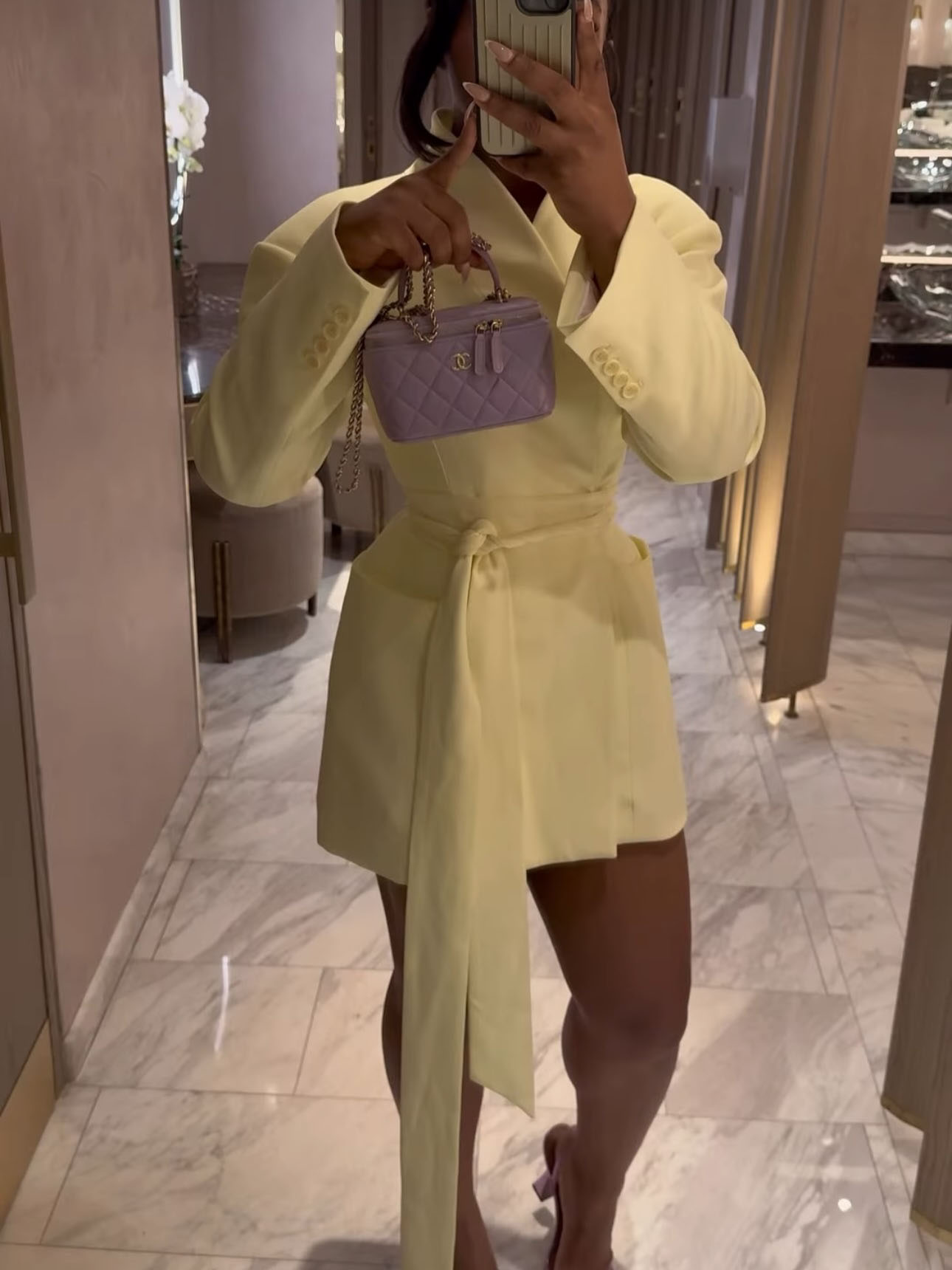 Elegant Belted Patch Pocket Blazer