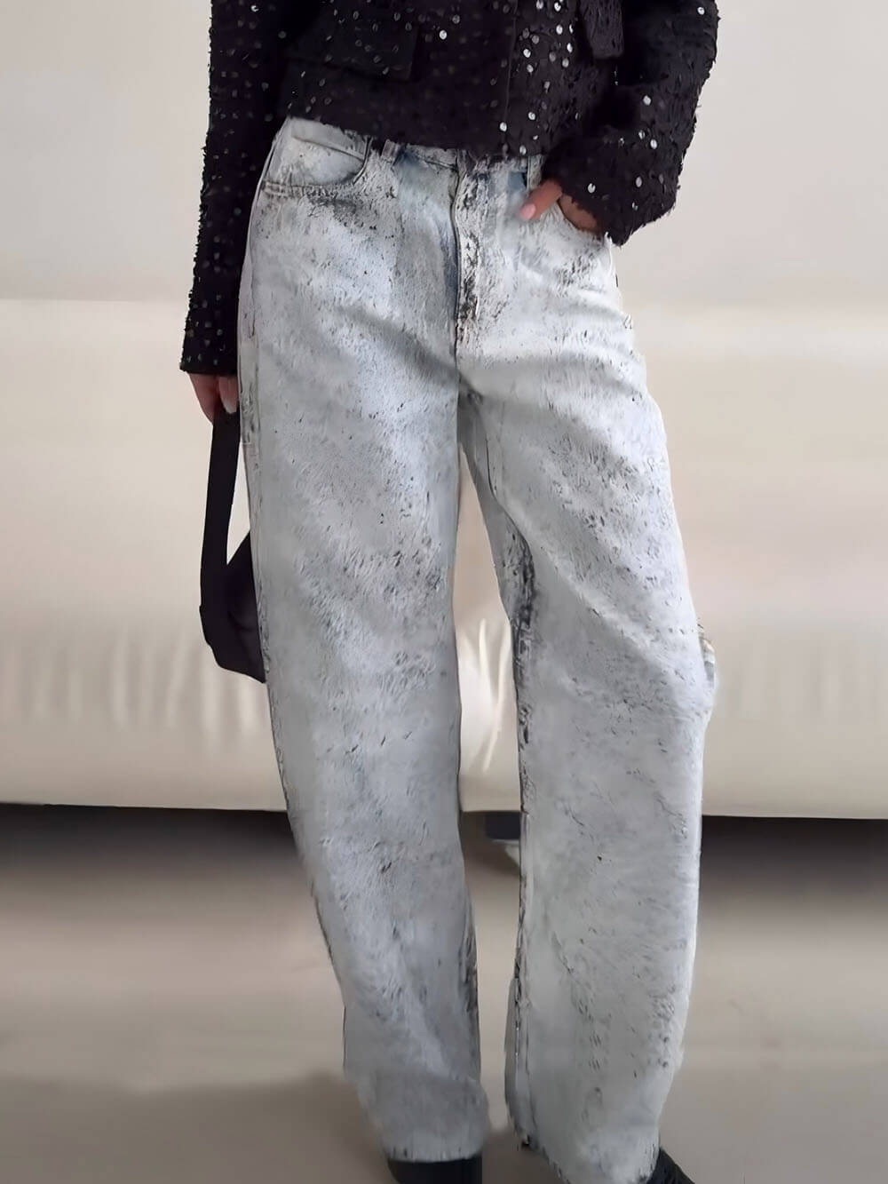 Retro Sequin Circle Cropped Jacket