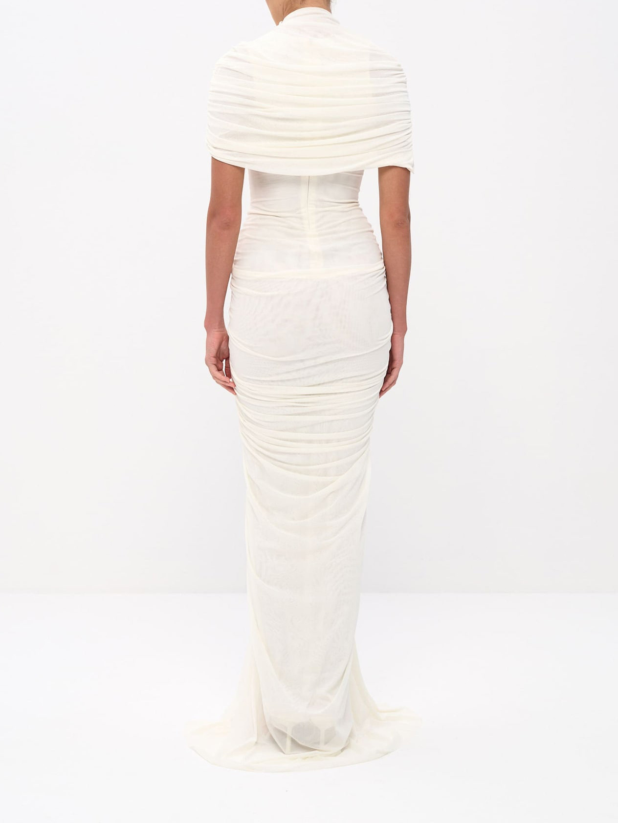 Twisted Ruched Formal Wedding Guest Maxi Dress