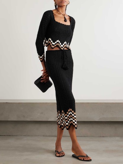 Exquisite Crochet Scalloped Sweater