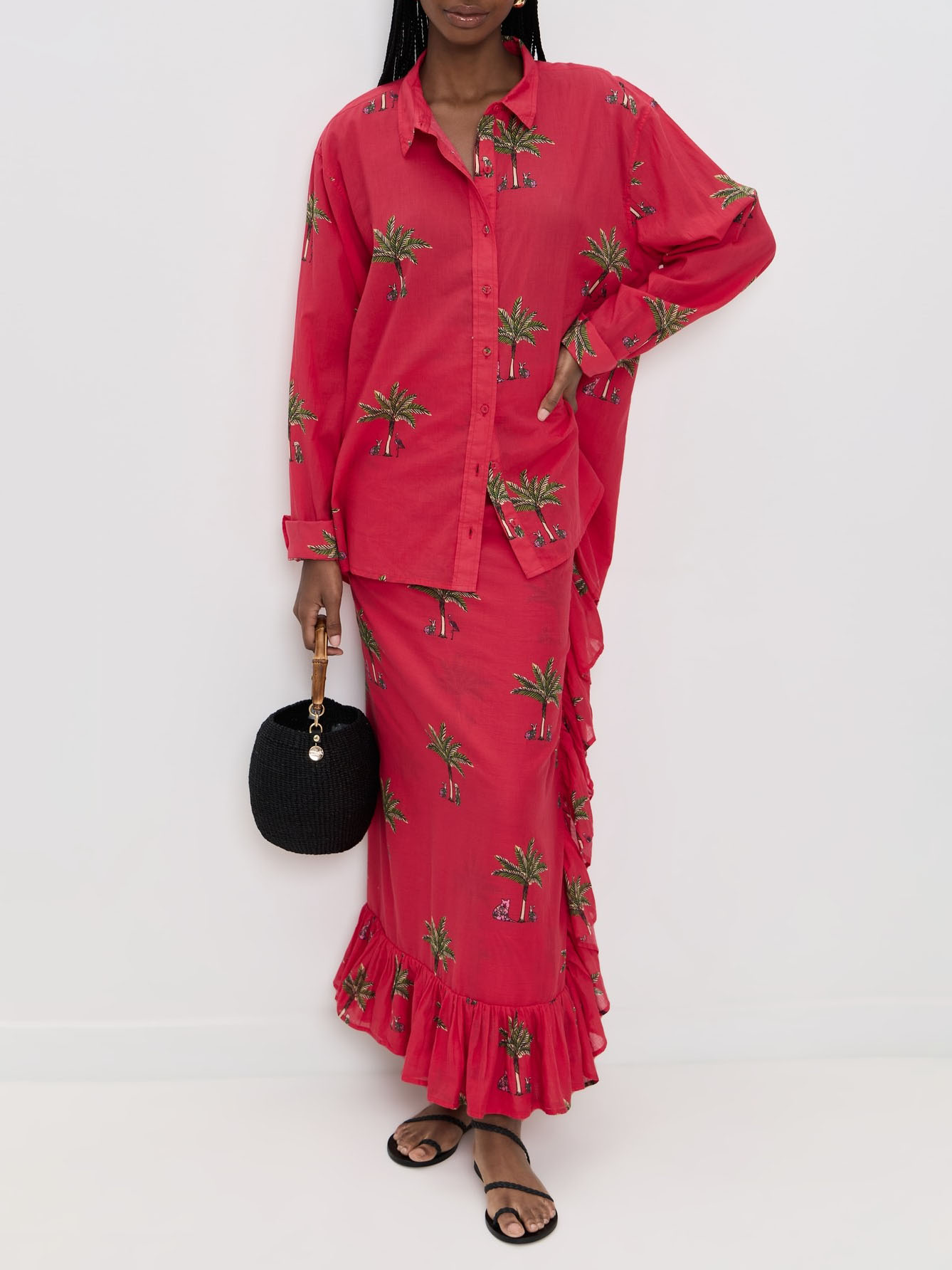 Casual Printed Button-Up Shirt