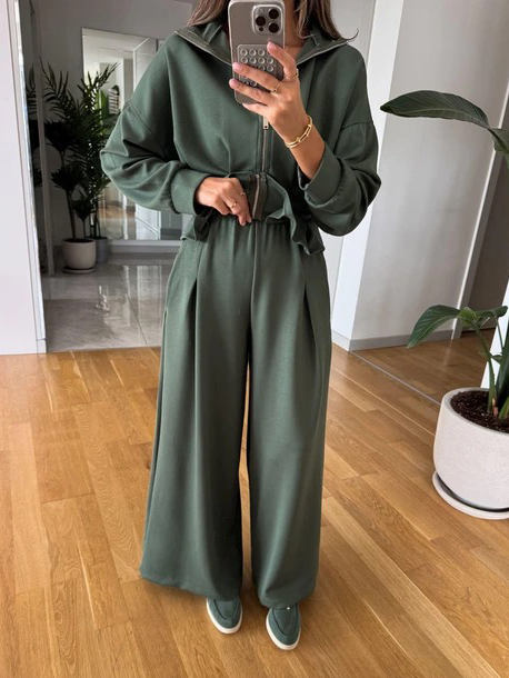 Casual Zip-up Long-sleeved Jacket