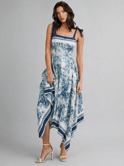 Glamorous Paisley Print Vacation Maxi Dress