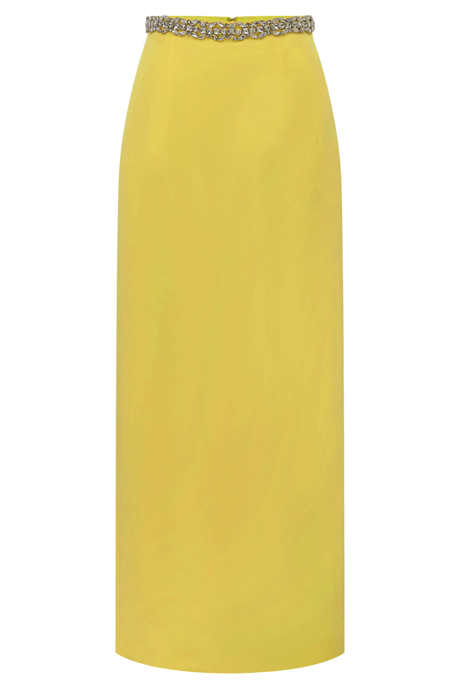 Beautiful Embellished Satin Maxi Skirt