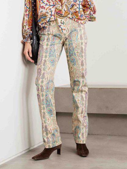 Exquisite Bow-Tie Paisley Print Shirt