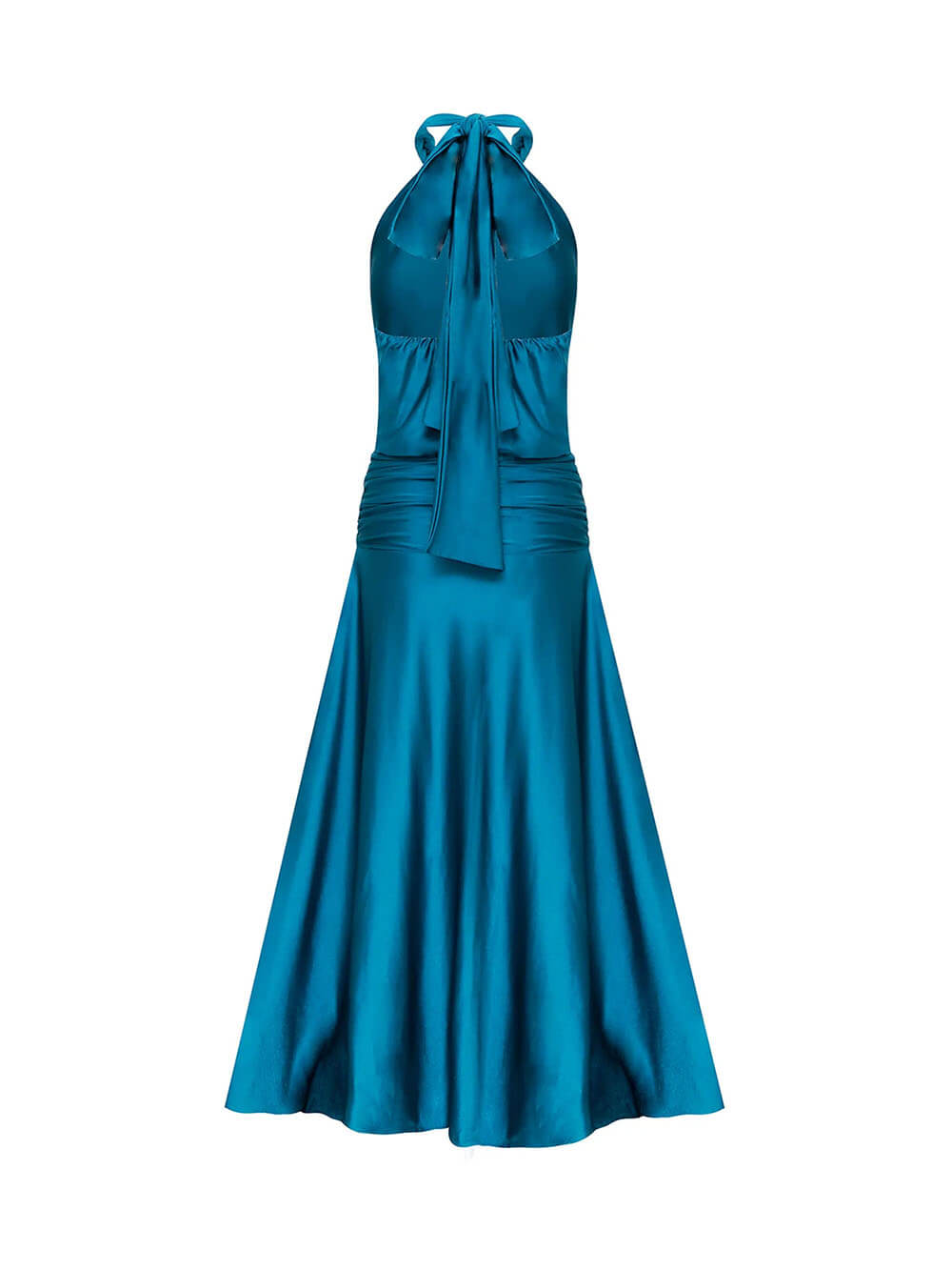 Elegant Backless Tie-Neck Party Maxi Dress